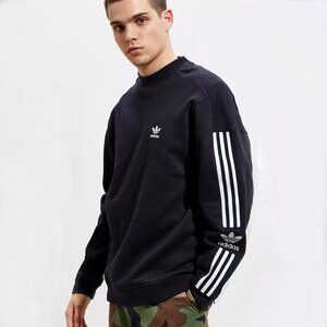 NWT ADIDAS LOCK UP CREW LONG SLEEVE TREFOIL BADGE RARE SWEATSHIRT BLACK MEN'S XL